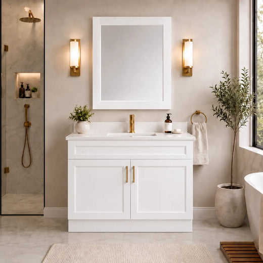 36" Solid Wood Vanity - 2 Doors