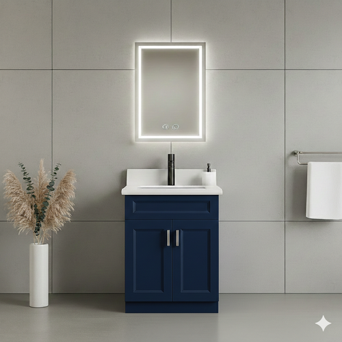 24" Solid Wood Vanity - 2 Doors