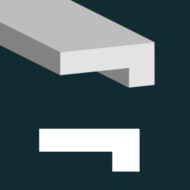 Vidar Nosing 2400 x 110x 24mm