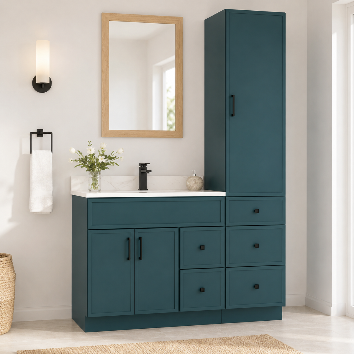 18" Linen Cabinet/Tower 3 drawer