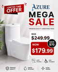 Azure Tova - One Piece Toilet with Elongated Bowl