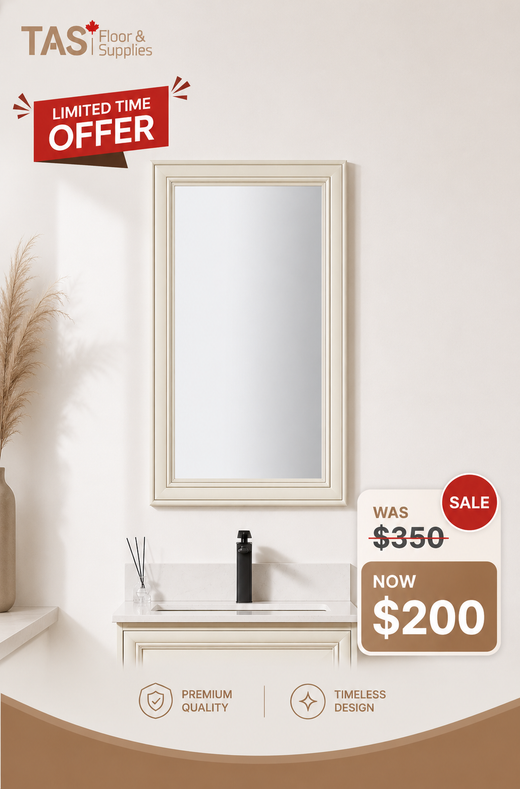 Framed Mirror - Solid Wood - 45"