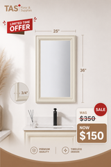 Framed Mirror - Solid Wood - 25