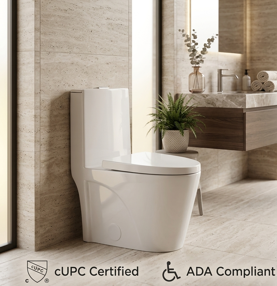 Azure Mono - One Piece Toilet with Elongated Bowl