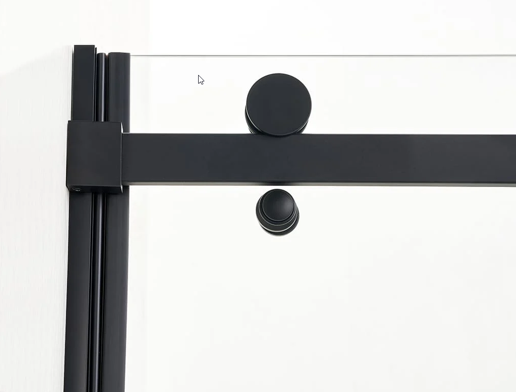 AZURE Frameless Shower Glass Door – Chrome (60x78)