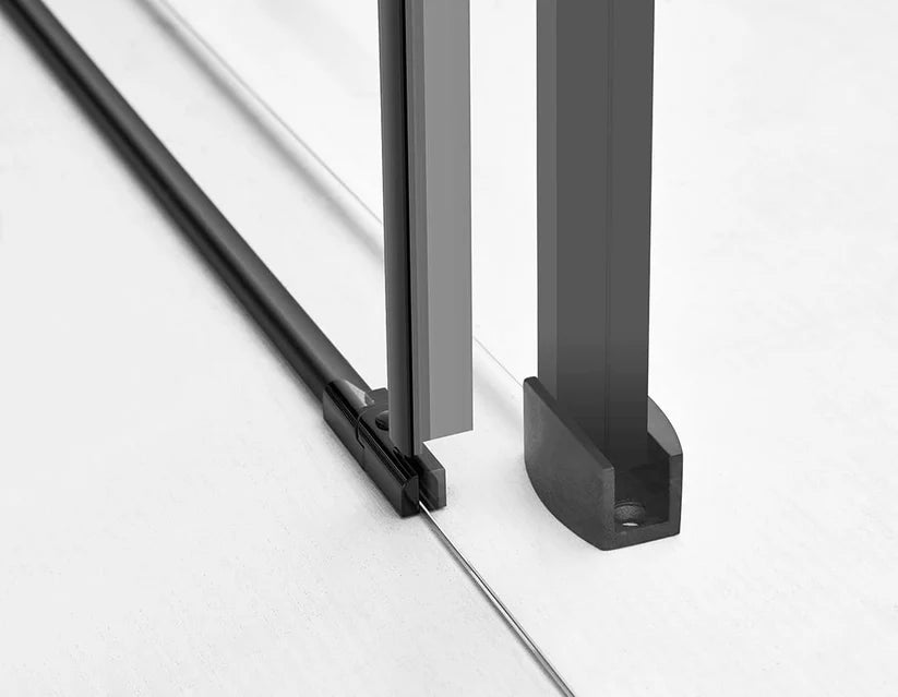 AZURE Frameless Shower Glass Door – Chrome (60x78)