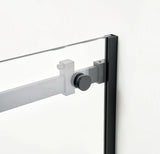 AZURE Frameless Shower Glass Door – Matte Black (60x 78)