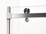 AZURE Frameless Shower Glass Door – Brushed Nickel (60x78)