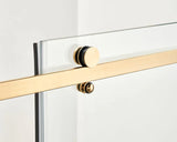 AZURE Frameless Shower Glass Door – Brushed Gold (60x78)