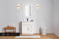 24"  Solid Wood Vanity - 2 Drawers Left