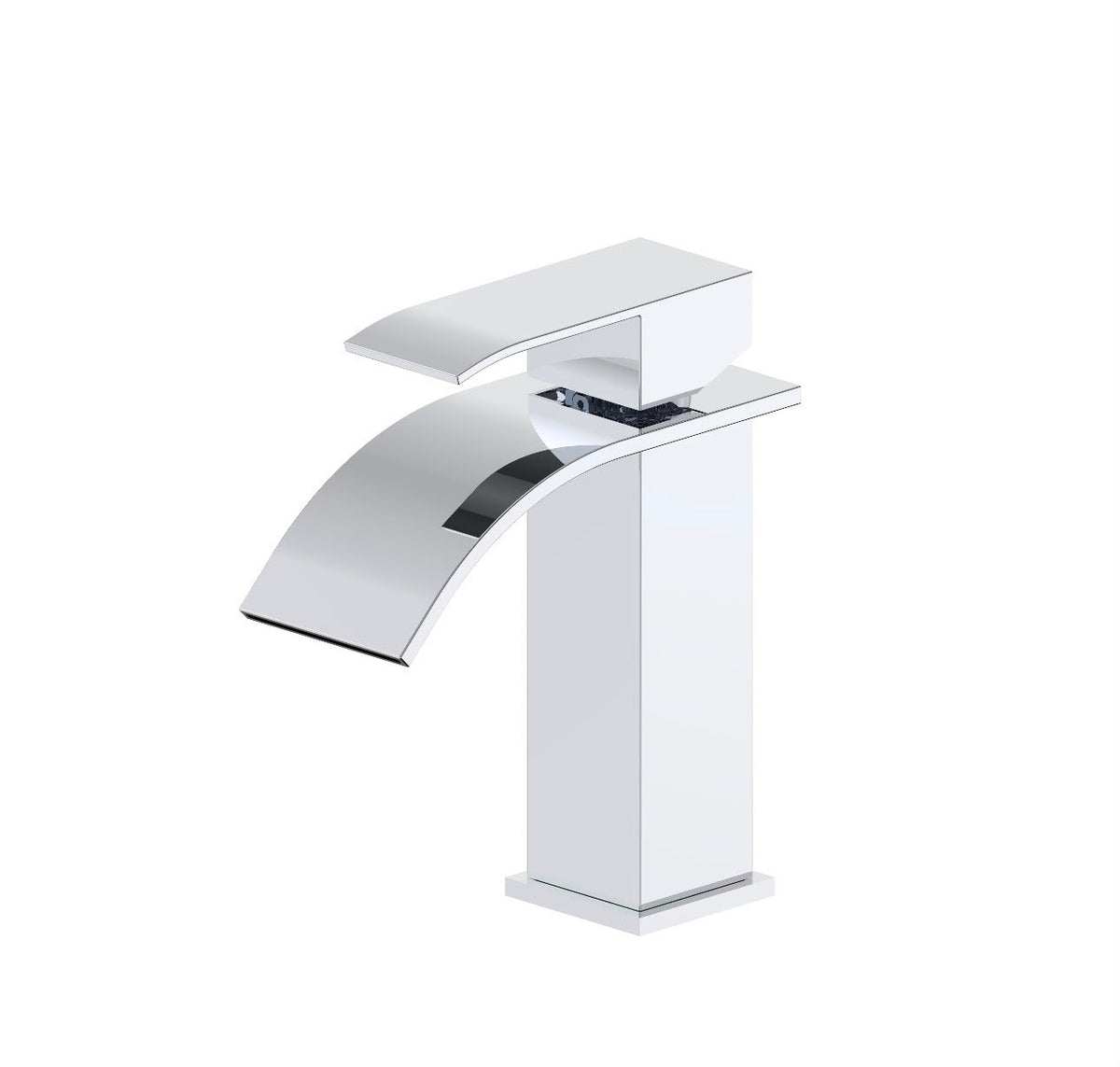 Azure Banff Collection – Slim Waterfall Faucets – Stainless Steel