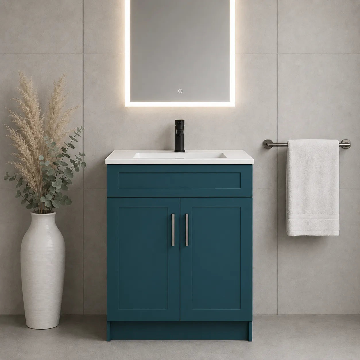 24" Solid Wood Vanity - 2 Doors